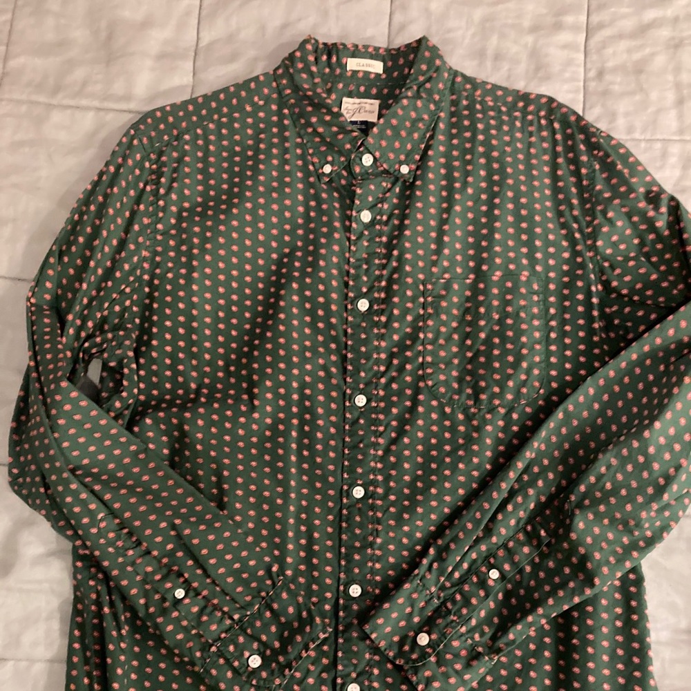 J.Crew L/S Paisley shirt